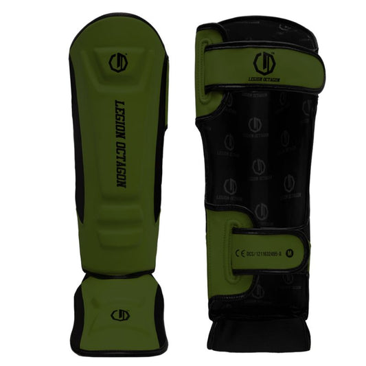 Espinilleras Enforcer - Verde Militar