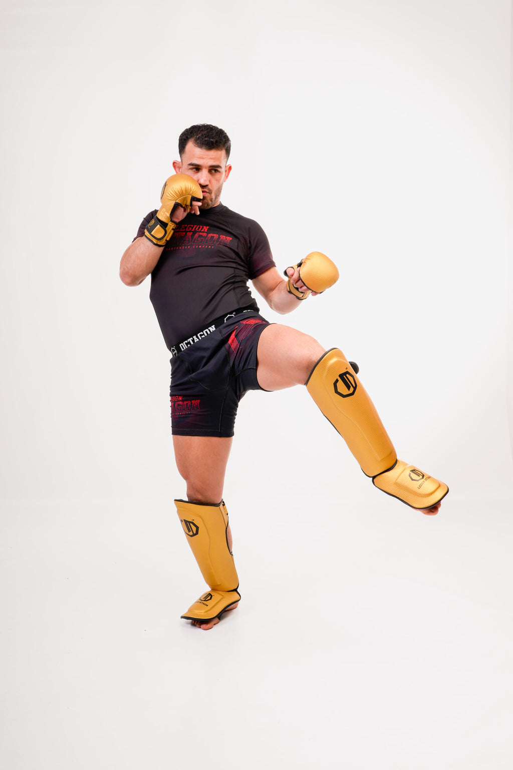 Guantes MMA Sparring Kevlar - Dorados