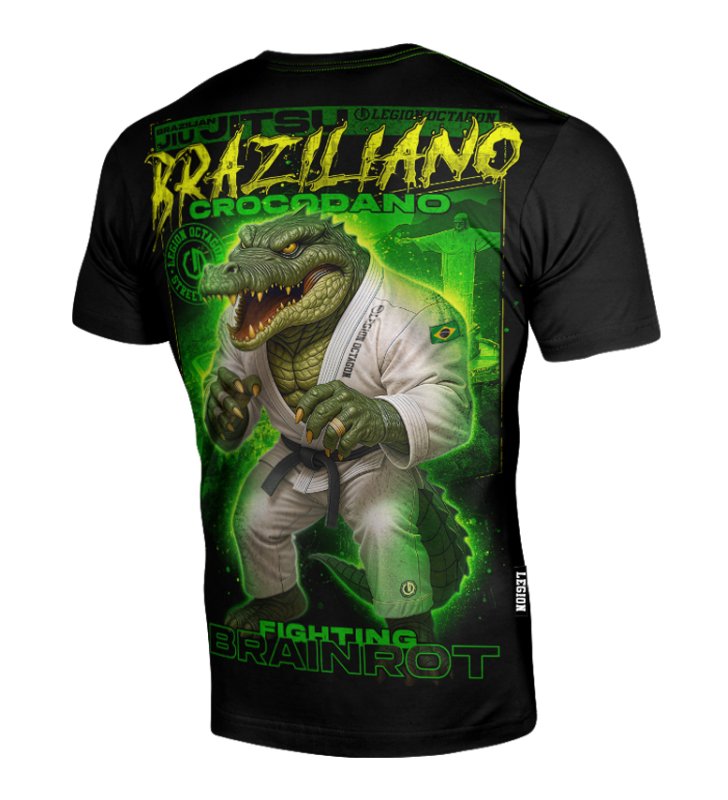 Camiseta Brainrot Braziliano Crocodano
