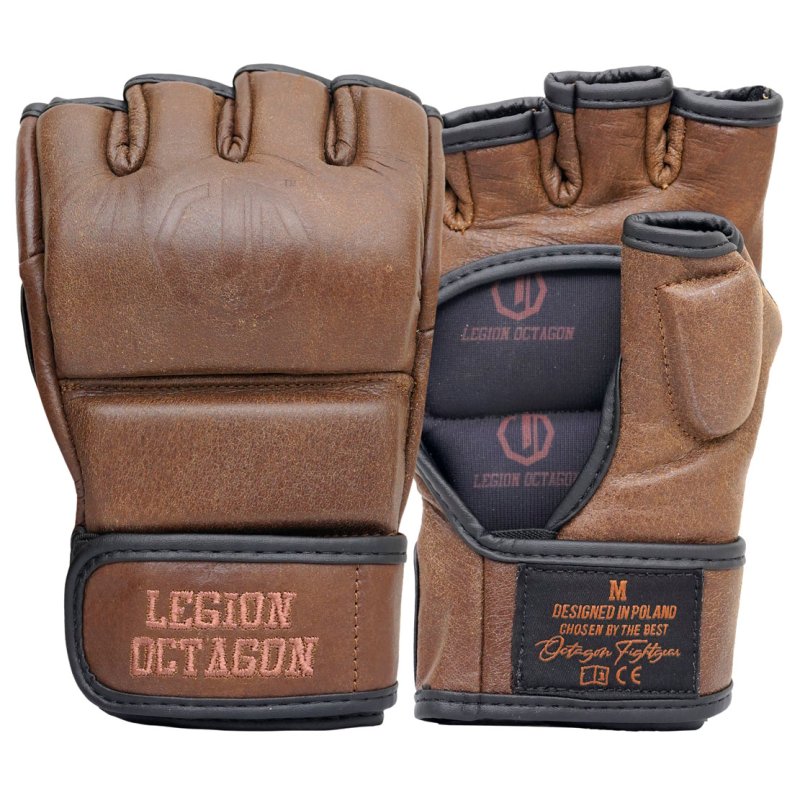 Guantes MMA Competición Pro Oldschool - Marrón