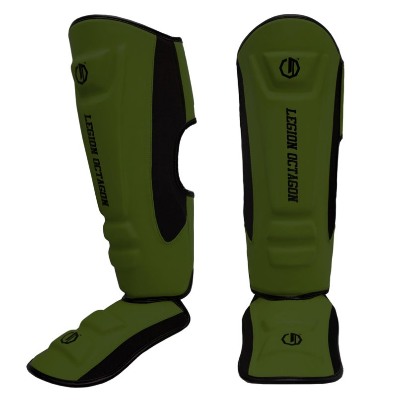 Espinilleras Enforcer - Verde Militar