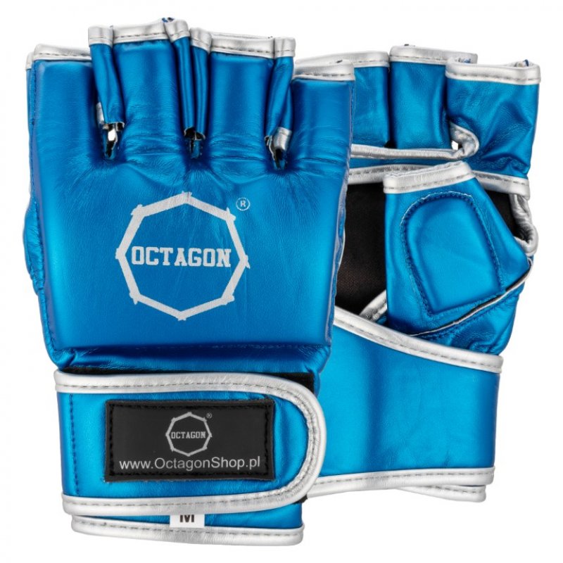 Guantes MMA - Azul Metalizado