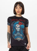 Camiseta Técnica Mesh Santa Muerte Catrina - Negra