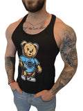 Camiseta Tirantes Teddy Bear - Negra