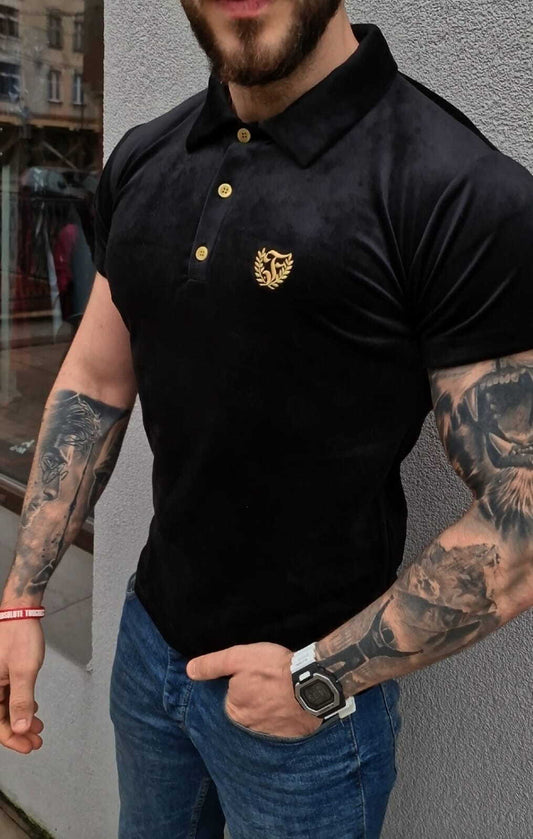 Polo Terciopelo - Negro