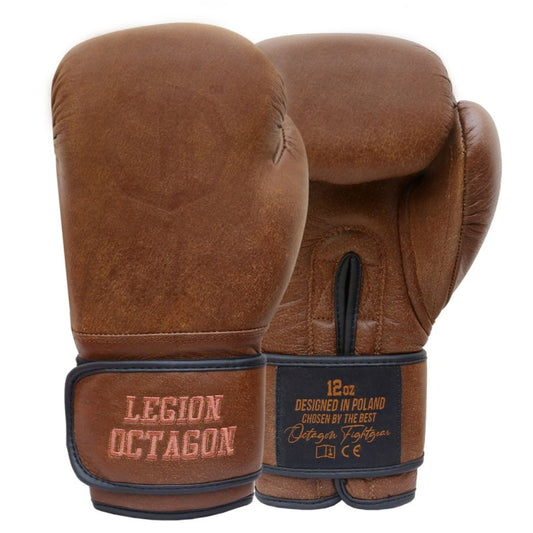Guantes de Boxeo Pro Oldschool - Marrón