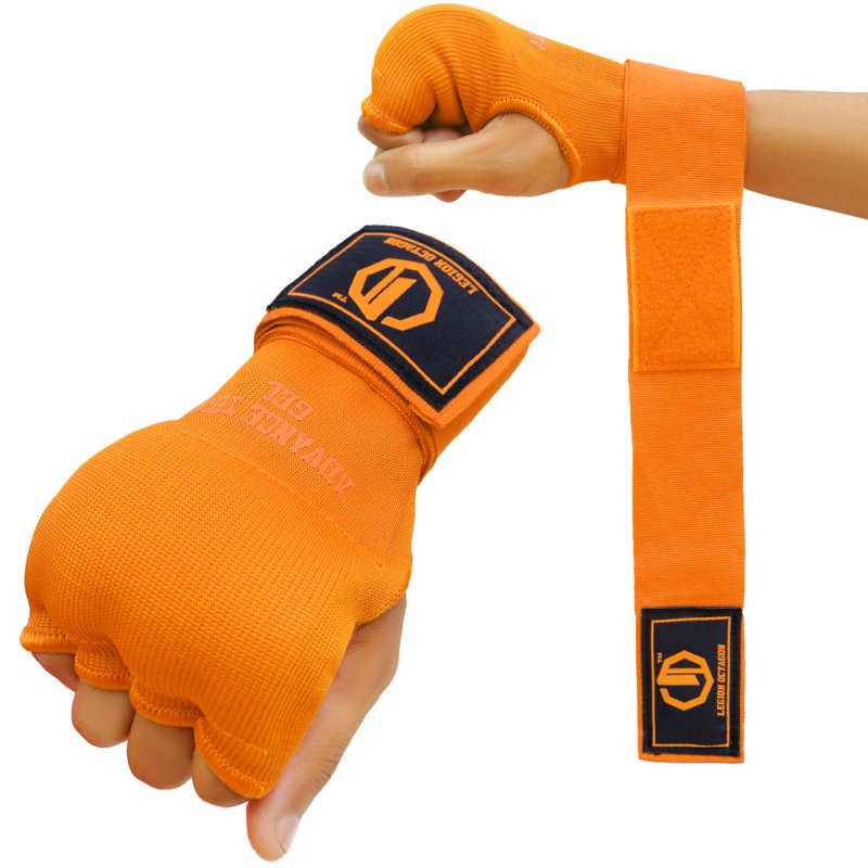 Vendas de Boxeo con Gel - Naranjas
