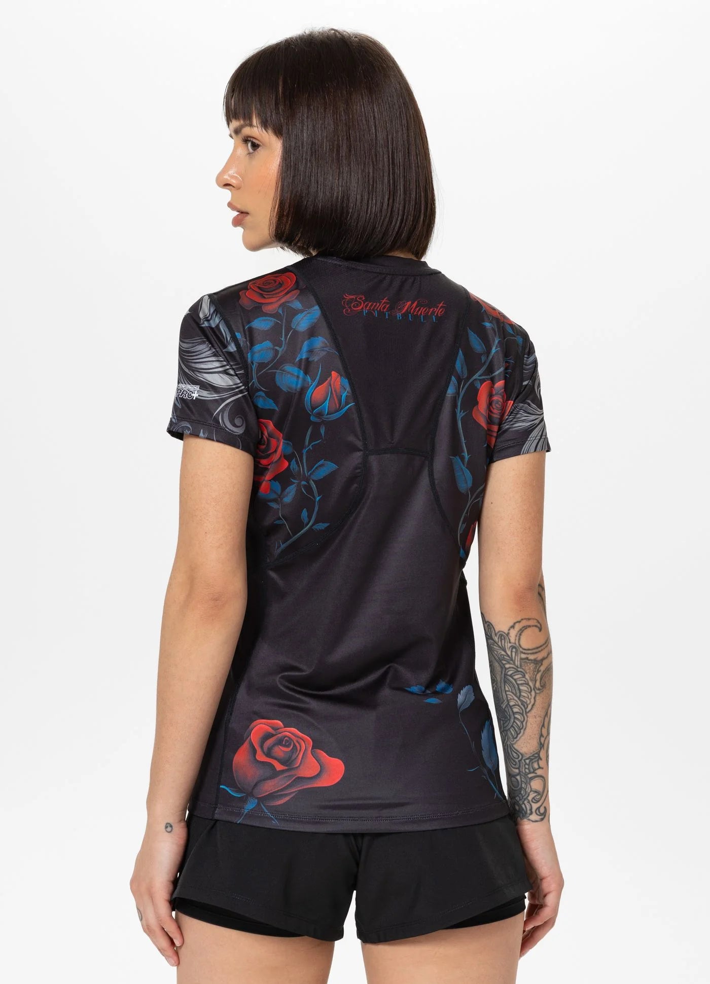 Camiseta Técnica Mesh Santa Muerte Catrina - Negra