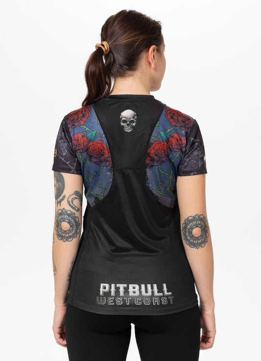 Camiseta Técnica Mesh Santa Muerte Skull - Negra