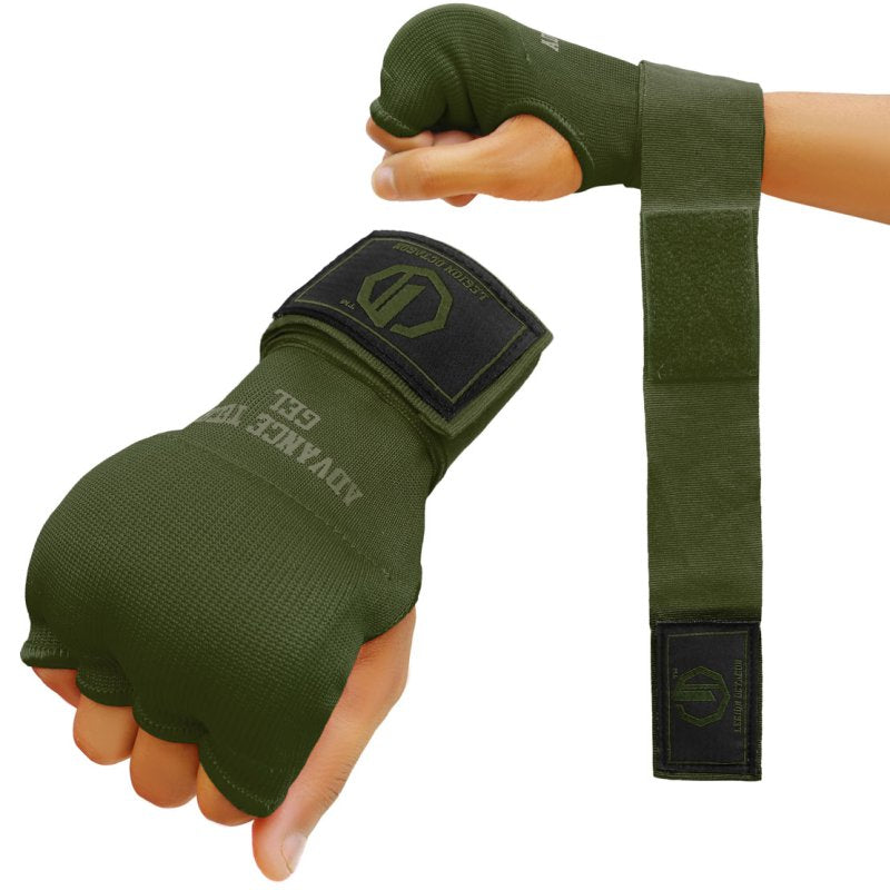 Vendas de Boxeo con Gel - Verde Militar