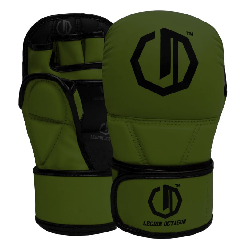 Guantes MMA Sparring Enforcer - Verde Militar