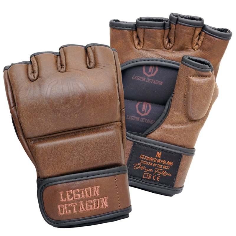 Guantes MMA Competición Pro Oldschool - Marrón